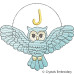 CE0076 Turquoise Owl Alphabet