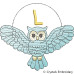 CE0076 Turquoise Owl Alphabet