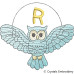 CE0076 Turquoise Owl Alphabet