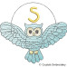 CE0076 Turquoise Owl Alphabet
