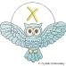 CE0076 Turquoise Owl Alphabet