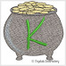 CE0004 Pot of Gold Alphabet