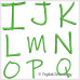CE0008 Green Alphabet