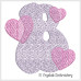 CE0012 Retro Heart Alphabet