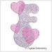 CE0012 Retro Heart Alphabet