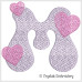 CE0012 Retro Heart Alphabet