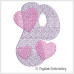 CE0012 Retro Heart Alphabet