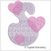 CE0012 Retro Heart Alphabet