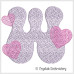 CE0012 Retro Heart Alphabet