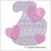 CE0012 Retro Heart Alphabet