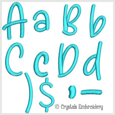 CE0014 Aquamarine Alphabet