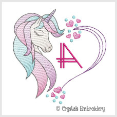 CE0021 Unicorn Heart Alphabet