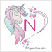 CE0021 Unicorn Heart Alphabet