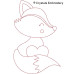 CE0108 So Foxy Redwork 