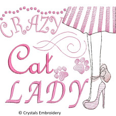 CE0118 Crazy Cat Lady