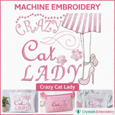 CE0118 Crazy Cat Lady