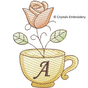 CE0130 Rose Tea Alphabet