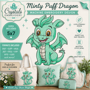 CE0171 Minty Puff Dragon