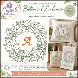 CE0177 Botantical Embrace Alphabet