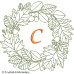 CE0177 Botantical Embrace Alphabet