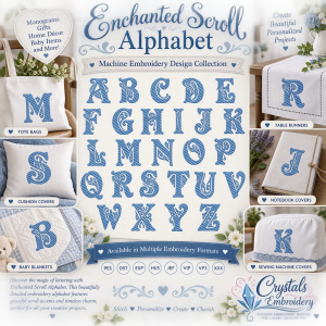 CE0188 Enchanted Scroll Alphabet