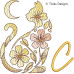 TD0007 Moonflower Cat Alphabet