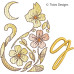 TD0007 Moonflower Cat Alphabet
