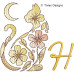 TD0007 Moonflower Cat Alphabet