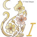 TD0007 Moonflower Cat Alphabet