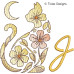 TD0007 Moonflower Cat Alphabet