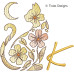 TD0007 Moonflower Cat Alphabet