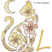 TD0007 Moonflower Cat Alphabet