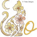 TD0007 Moonflower Cat Alphabet