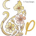 TD0007 Moonflower Cat Alphabet