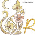 TD0007 Moonflower Cat Alphabet