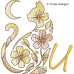 TD0007 Moonflower Cat Alphabet