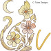 TD0007 Moonflower Cat Alphabet