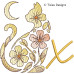 TD0007 Moonflower Cat Alphabet
