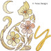TD0007 Moonflower Cat Alphabet