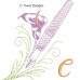 TD0010 Flowery Writing Alphabet