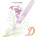TD0010 Flowery Writing Alphabet