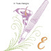 TD0010 Flowery Writing Alphabet