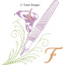 TD0010 Flowery Writing Alphabet