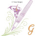 TD0010 Flowery Writing Alphabet