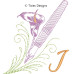 TD0010 Flowery Writing Alphabet