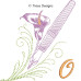 TD0010 Flowery Writing Alphabet