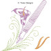 TD0010 Flowery Writing Alphabet