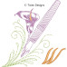 TD0010 Flowery Writing Alphabet