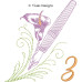 TD0010 Flowery Writing Alphabet