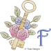 TD0020 Floral Key Alphabet